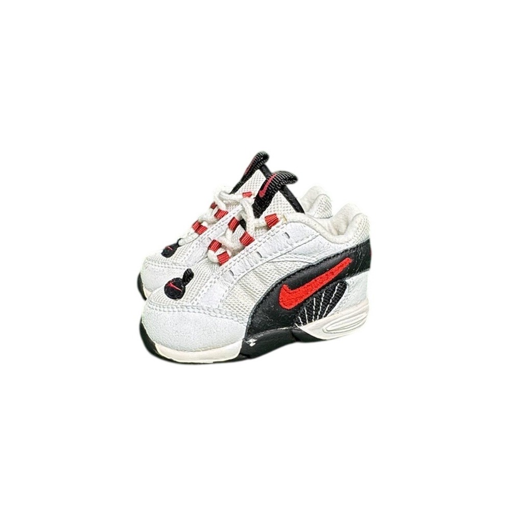 Vintage Nike Air Max 95 Baby Sneakers White Black Red 850004-161 Size 4.5C 1997